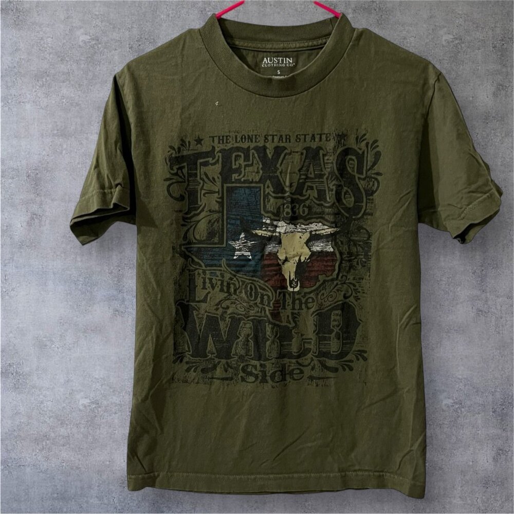 Austin Clothing Co. Texas Graphic‎ Crewneck Short Sleeves T Shirt Small